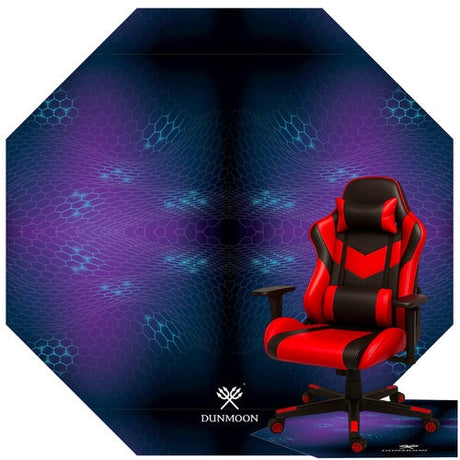 Skyddsmatta för gamingstol 120 cm svart halkfri vattentät 4 mm