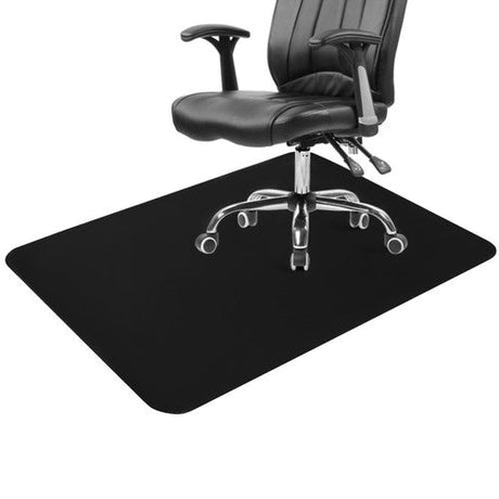 Skyddsmatta golv 130x90 cm svart polypropen 0,5 mm för kontorsstol