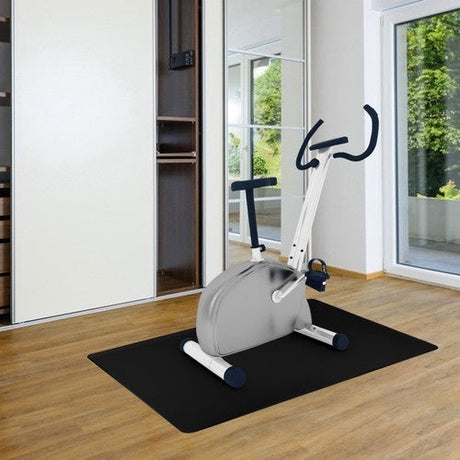 Skyddsmatta golv 130x90 cm svart polypropen 0,5 mm för kontorsstol
