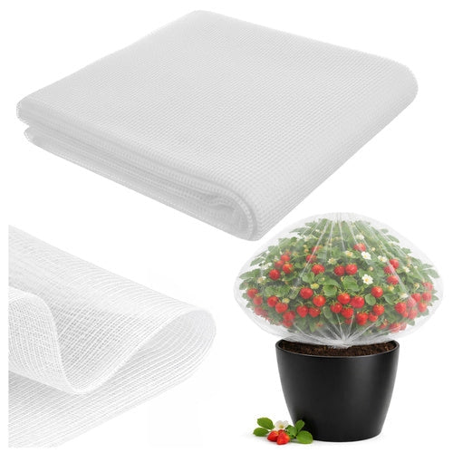 Skyddsnät blomrabatt 3x6 m 80 maskor 0,177 mm HDPE vit