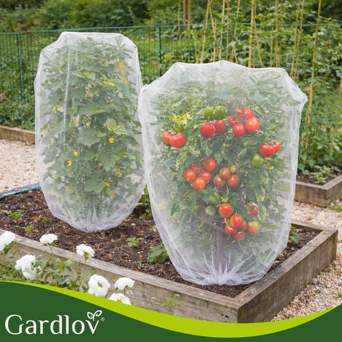 Skyddsnät blomrabatt 3x6 m 80 maskor 0,177 mm HDPE vit
