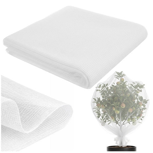 Skyddsnät blomrabatt 3x6 m 80 maskor 0,177 mm HDPE vit