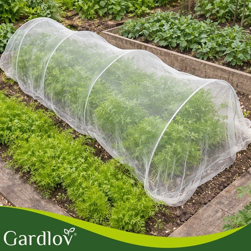 Skyddsnät blomrabatt 3x6 m 80 maskor 0,177 mm HDPE vit