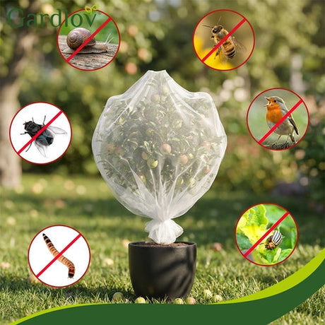 Skyddsnät blomrabatt 3x6 m 80 maskor 0,177 mm HDPE vit