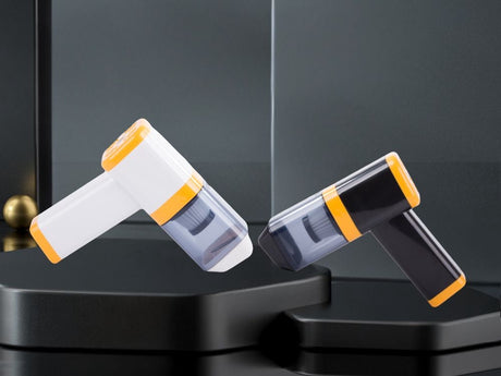 Sladdlös handdammsugare 120W 0,3L HEPA USB-laddning vit/svart
