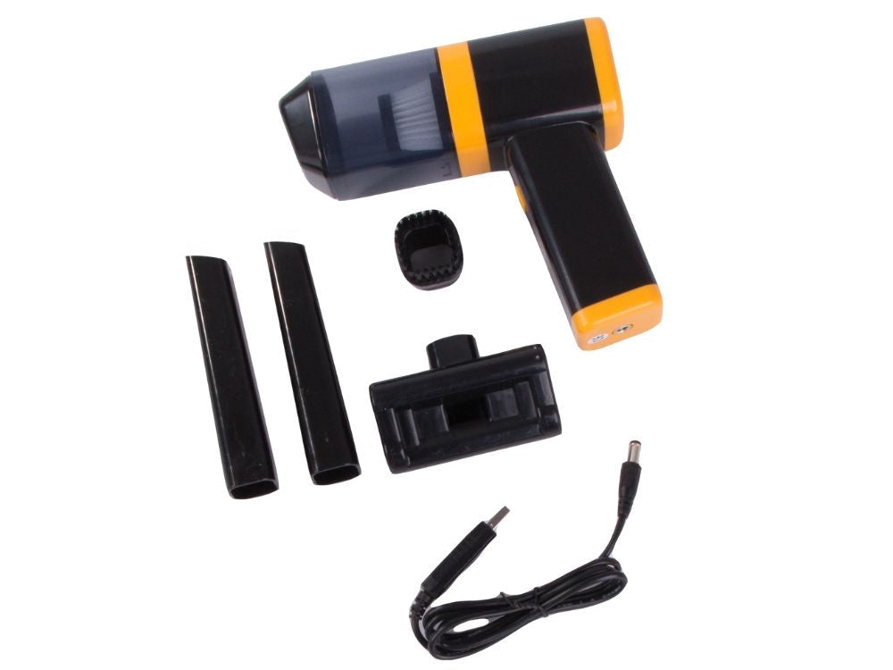 Sladdlös handdammsugare 120W 0,3L HEPA USB-laddning vit/svart
