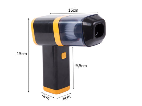 Sladdlös handdammsugare 120W 0,3L HEPA USB-laddning vit/svart