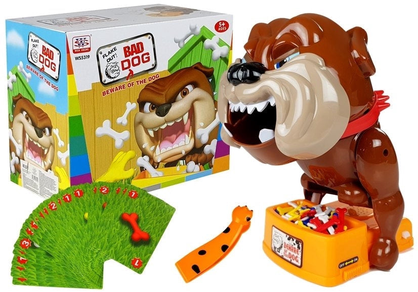Sällskapsspel Bad Dog Game Steal His Food Bones med tärning