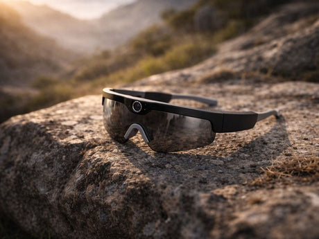 Smarta glasögon med 2K-kamera 8MP Bluetooth 5.3 svart