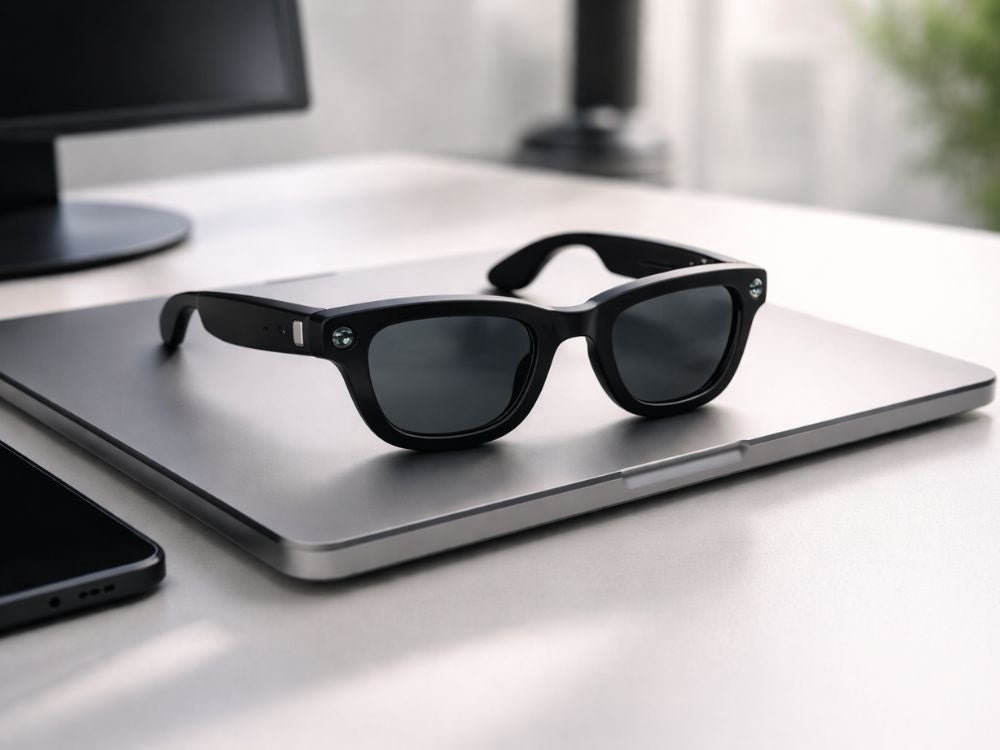 Smarta glasögon med kamera 1080p 32 GB Bluetooth/Wi‑Fi svart