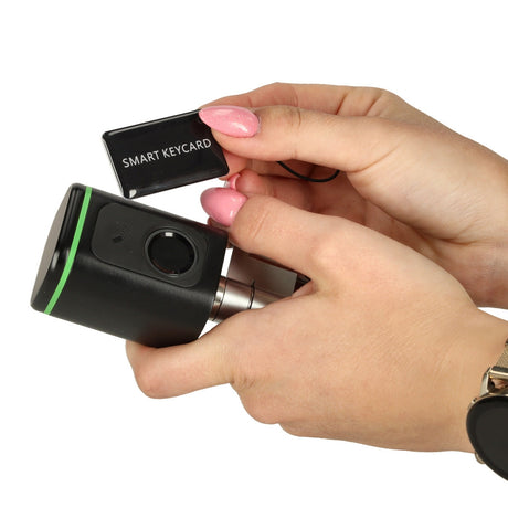 Smart dörrlås med fingeravtryck RFID app och nyckel, för 30-60 mm dörr