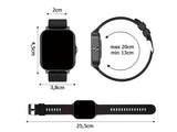 Smartwatch med Bluetooth-samtal grön silikonarmband 5–7 dagar