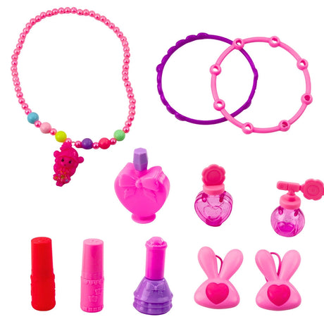 Sminkbord leksak 2-i-1 resväska med hjul Unicorn Sweet Time set