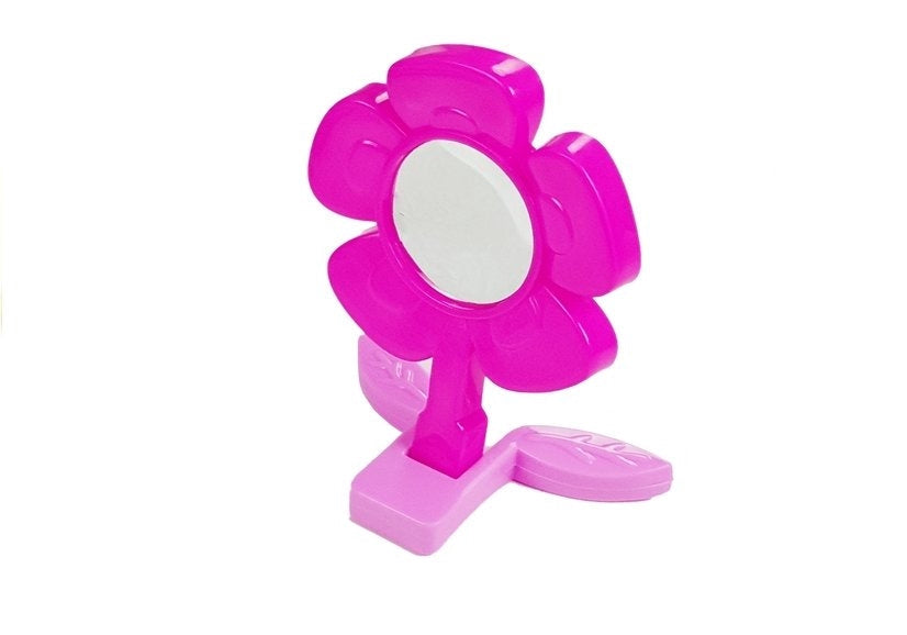 Sminkbord leksak rosa med tillbehör, skönhetsset för barn 3+