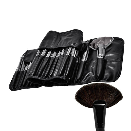 Sminkborstar 32-pack – Professionella Penslar i Äkta Gethår – För Foundation, Ögon & Contour