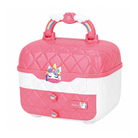 Sminkset för barn i plast, färgglatt stylingkit 17 x 15,5 x 14,5 cm