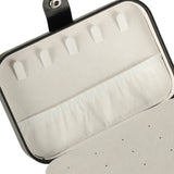 Smyckeslåda med fack och halsbandskrokar 16x11x5 cm svart