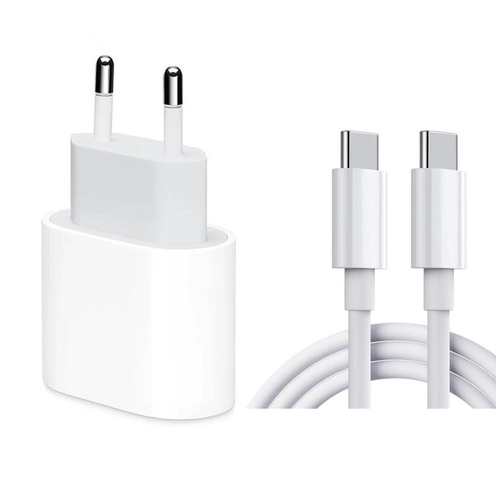 Snabbladdare 20W USB-C 2m - Kompatibel med Samsung