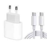 Snabbladdare 20W USB-C 2m - Kompatibel med Samsung
