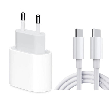Snabbladdare 20W USB-C 2m - Kompatibelt med Apple iPhone