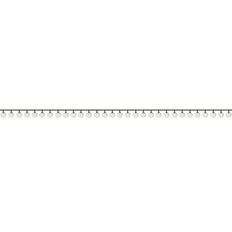 Solcellsdriven LED-ljusslinga 100 bollar varmvit 11,6 m IP44