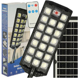 Solcellsdriven LED-strålkastare 60W 520 LED med rörelsesensor 10 m