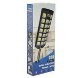 Solcellsdriven LED-strålkastare 60W 520 LED med rörelsesensor 10 m