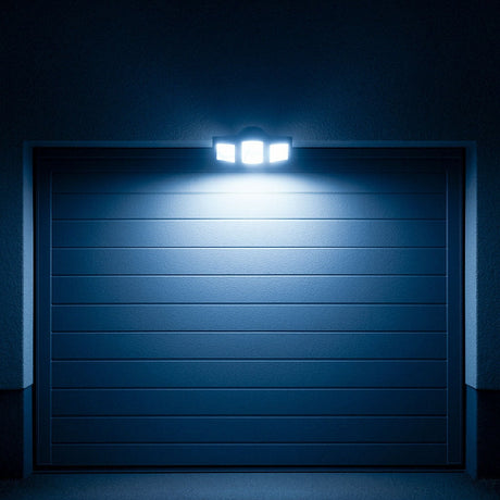 Solcellsdriven LED-utomhuslampa 3W med rörelsesensor och skymningssensor