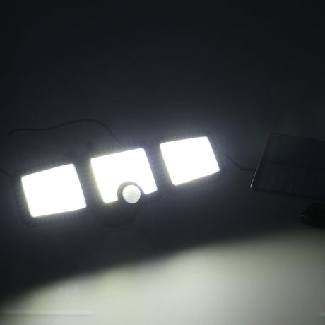 Solcellsdriven LED-utomhuslampa 3W med rörelsesensor och skymningssensor