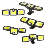 Solcellsdriven LED-utomhuslampa 3W med rörelsesensor och skymningssensor