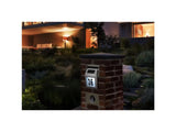 Solcellsdriven husnummerskylt rostfritt stål 18x20 cm LED