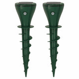 Solcellsdriven mullvadsskrämma 2-pack IP65 med 3 vibrationslägen