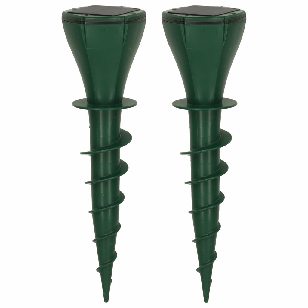 Solcellsdriven mullvadsskrämma 2-pack IP65 med 3 vibrationslägen