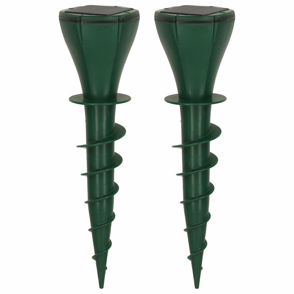 Solcellsdriven mullvadsskrämma 2-pack IP65 med 3 vibrationslägen