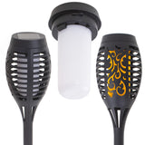 Solcellsfacklor för trädgård 4-pack 12 LED 51,5 cm