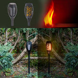 Solcellsfacklor för trädgård 4-pack 12 LED 51,5 cm