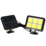 Solcellslampa 120 LED med rörelse- och skymningssensor 6-10 h