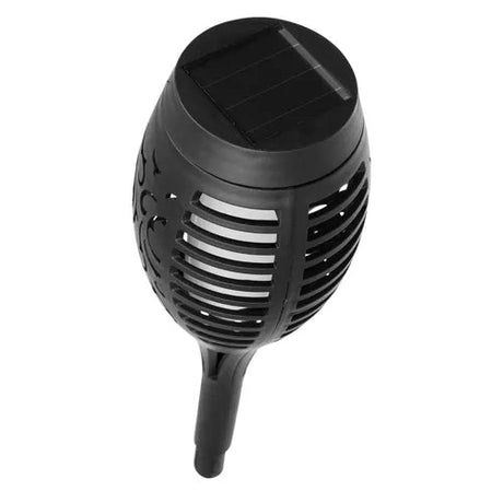 Solcellslampa trädgårdsfackla LED 12 st varmvit flammeffekt 51 cm