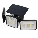 Solcellslampa utomhus 180 LED 550 lm med rörelse- & skymningssensor