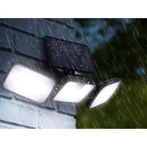 Solcellslampa utomhus 180 LED 550 lm med rörelse- & skymningssensor