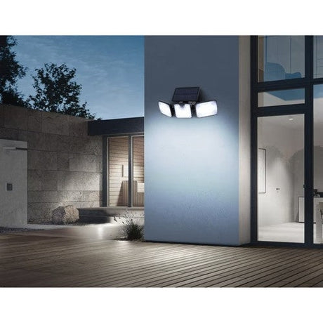 Solcellslampa utomhus 180 LED 550 lm med rörelse- & skymningssensor