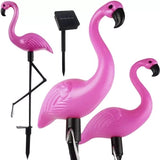 Solcellslampor flamingo 3-pack LED vit IP44 trädgårdsbelysning
