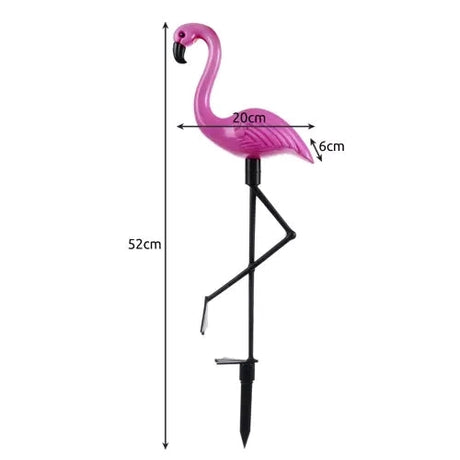 Solcellslampor flamingo 3-pack LED vit IP44 trädgårdsbelysning