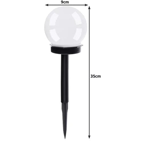 Solcellslampor trädgårdspett LED kallvit IP44 6-pack 35 cm