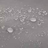 Solsegel kvadratiskt 3,6x3,6 m grå polyester 120 g/m² inkl snöre