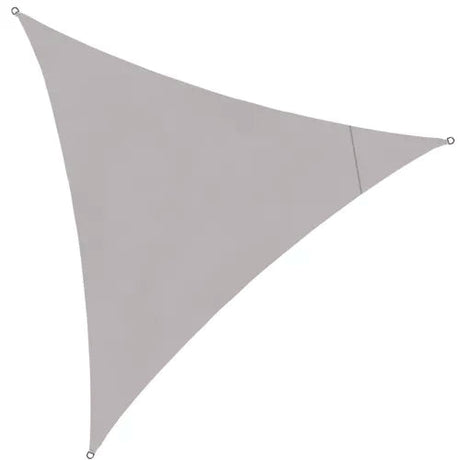 Solsegel trekant 3x3x3 m grå polyester 120 g/m² inkl 4 snören