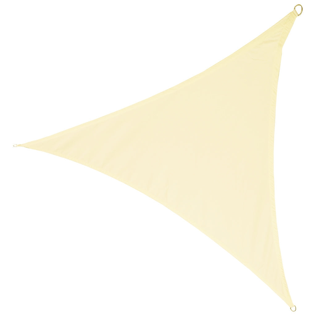 Solskyddsduk triangulär 4x4x4 m beige PU Oxford UV/vattentålig