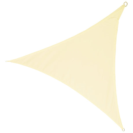 Solskyddsduk triangulär 4x4x4 m beige PU Oxford UV/vattentålig