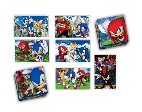 Sonic utbildningsset för barn 3+ med pussel 30/48 bitar, memo & block