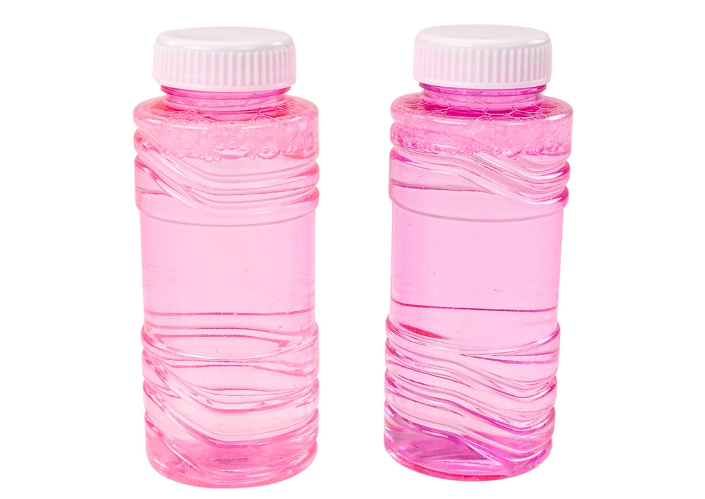 Såpbubbelmaskin kedjesåg rosa med 2 bubbelvätskor, från 3 år